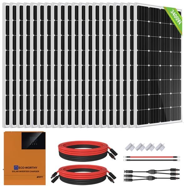 Kit solaire autoconsommation 3400w