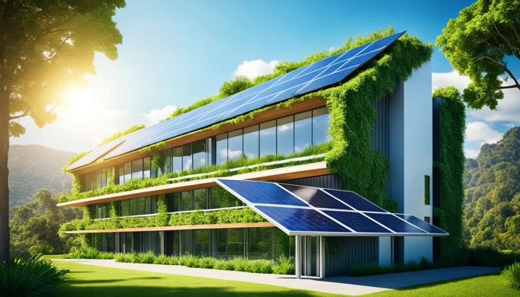 bâtiment photovoltaïque écologique